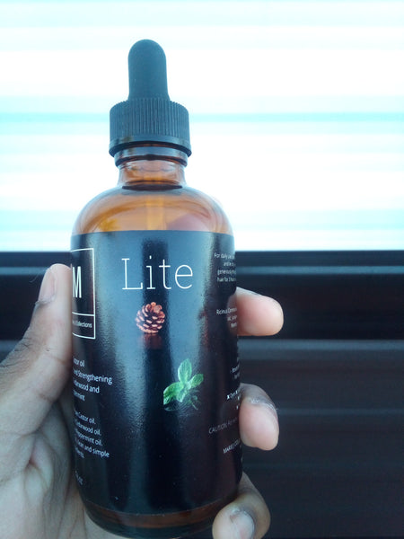 Cedarwood & Peppermint Castor Hair Growth and Strengthening oil 4oz bottle