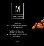 Almond & Castor Hair Growth and Strengthening oil 4oz bottle