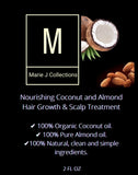 Nourishing Coconut and Almond Hair Growth & Scalp Treatment 2oz bottle